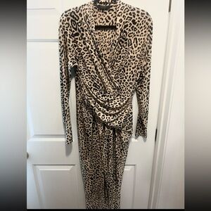 RACHEL Rachel Roy leopard Bret Jersey Dress